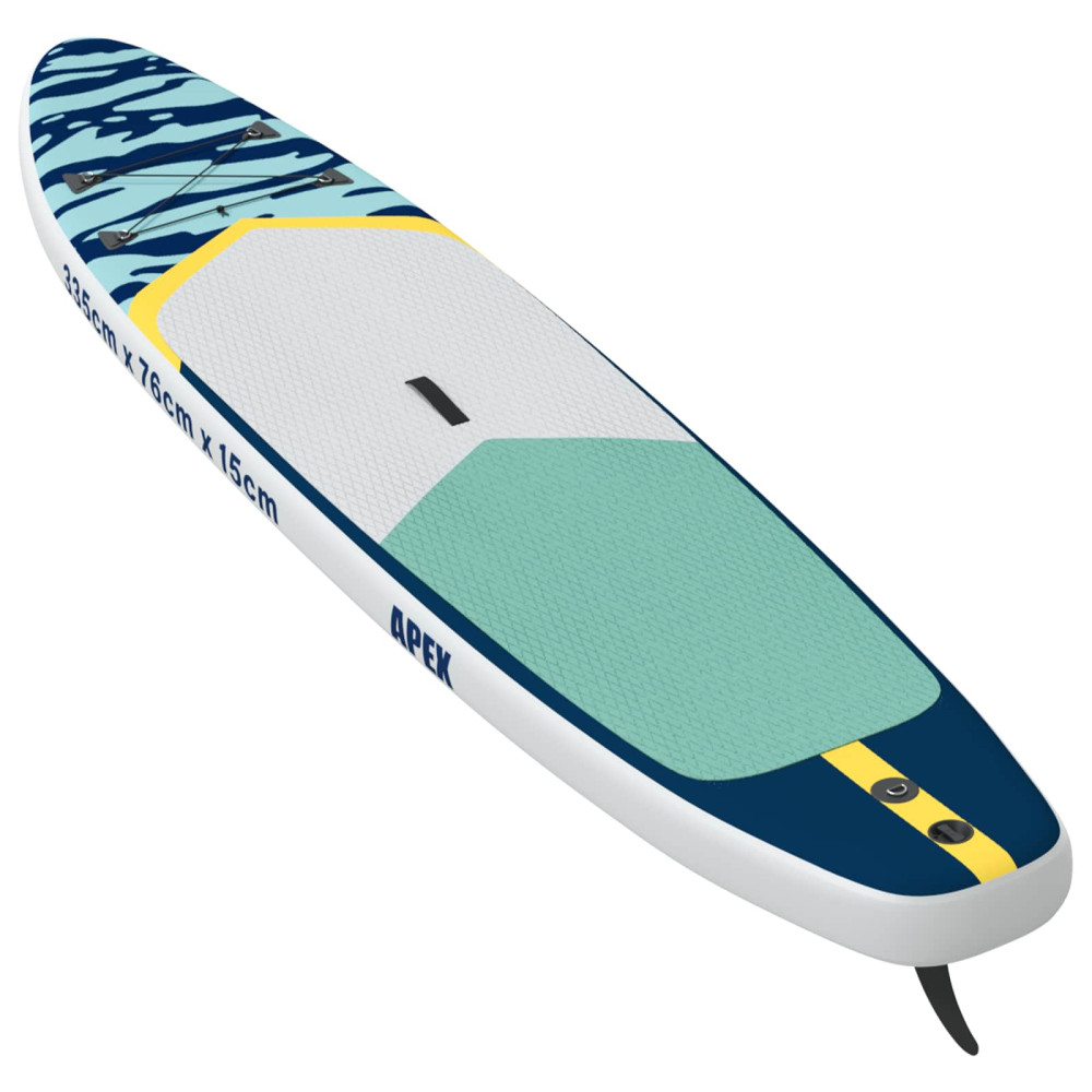 Produktbild för Uppblåsbar Stand Up Paddle Board APEX 335 x 76 x 15 cm Blå för