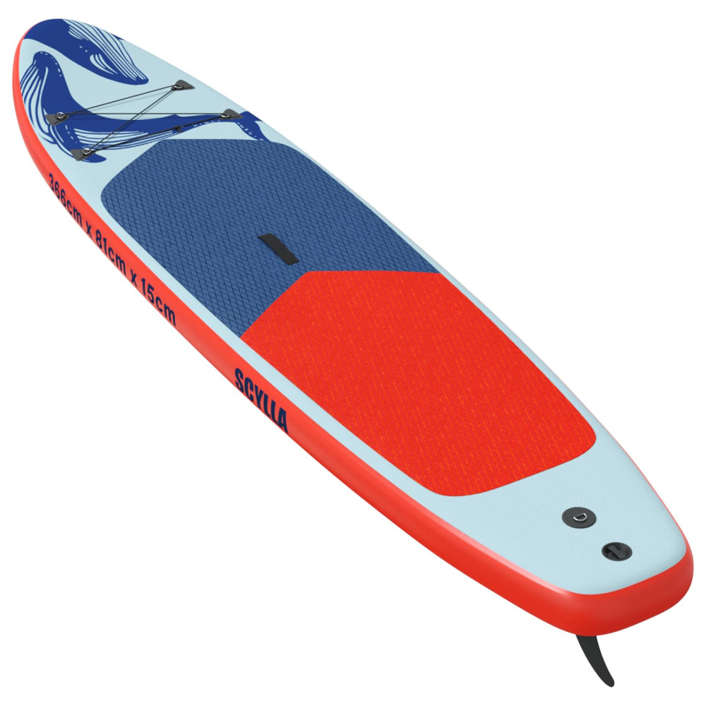 Produktbild för Uppblåsbar Stand Up Paddle Board SCYLLA 366 x 81 x 15 cm Blå
