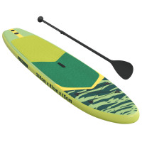 Produktbild för Uppblåsbar Stand Up Paddle Board POSEIDON 366 x 81 x 15 cm Grön
