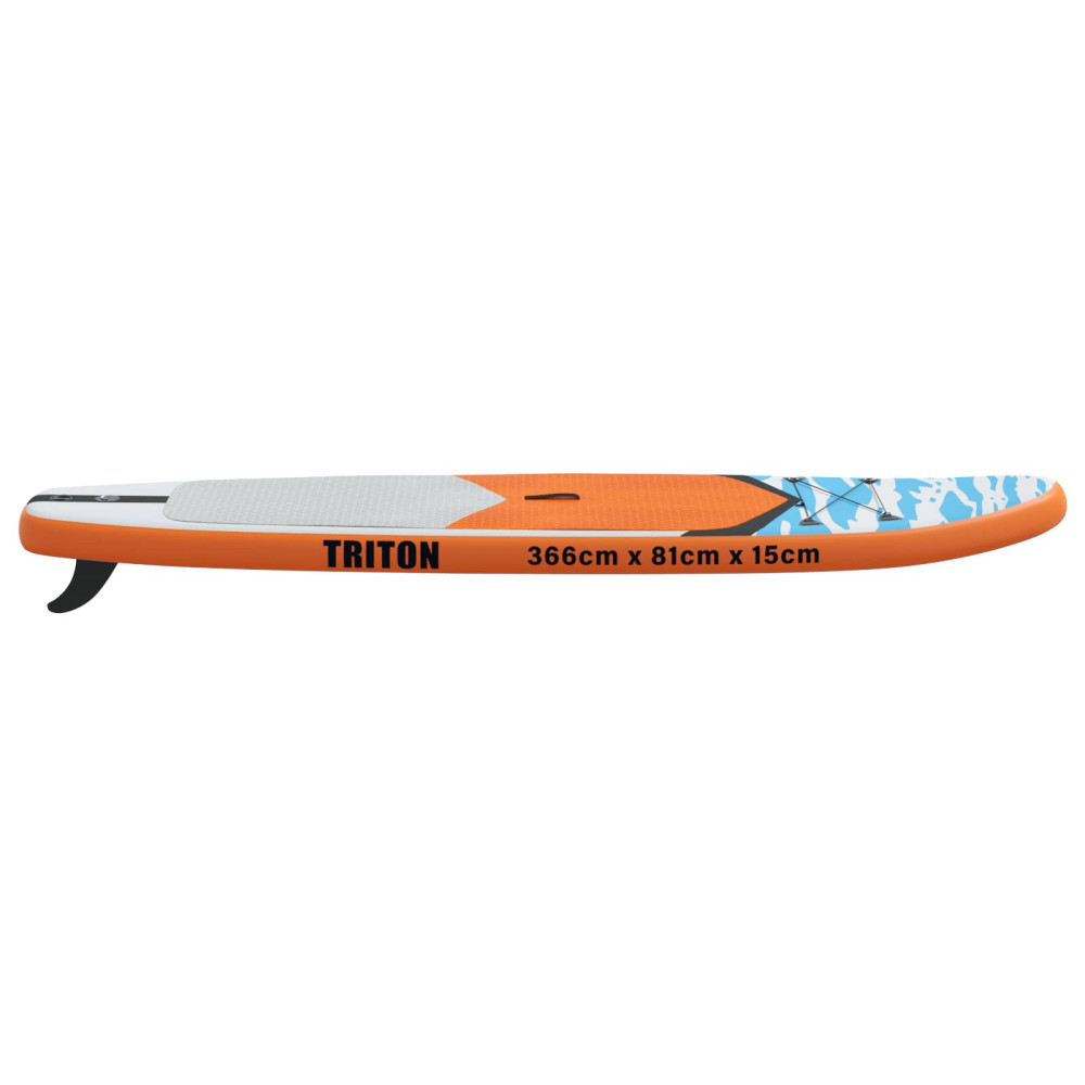 Produktbild för Uppblåsbar Stand Up Paddle Board TRITON 366 x 81 x 15 cm Blå