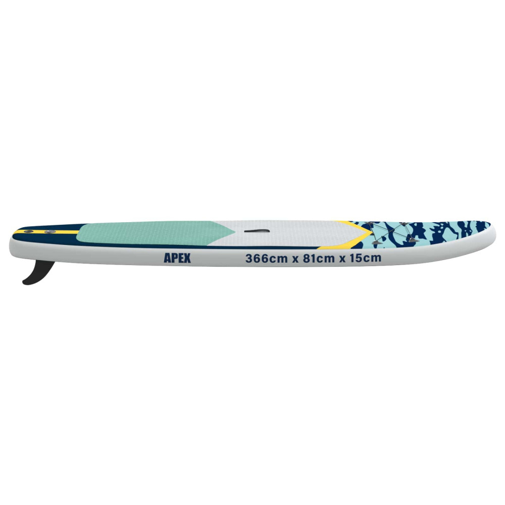 Produktbild för Uppblåsbar Stand Up Paddle Board APEX 366 x 81 x 15 cm Blå för