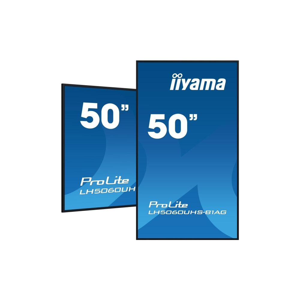 Produktbild för iiyama ProLite LH5060UHS-B1AG 50" Klass (49.5" visbar) LED-bakgrundsbelyst LCD-skärm - 4K - för digital skyltning