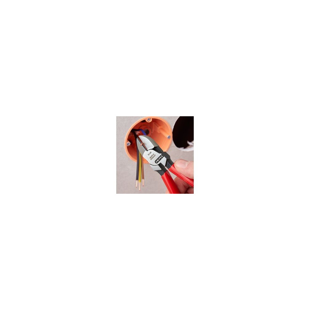 Produktbild för Knipex KP-7002160, Handdriven kabelavbitare, Blå, Röd, Stål,...