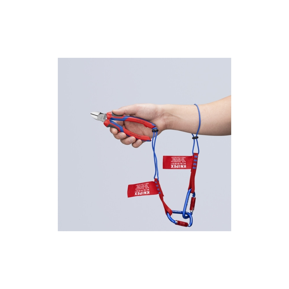 Produktbild för Knipex KP-7002160, Handdriven kabelavbitare, Blå, Röd, Stål,...