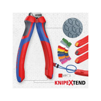 Produktbild för Knipex KP-7002160, Handdriven kabelavbitare, Blå, Röd, Stål,...