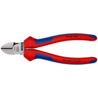 Produktbild för Knipex KP-7002160, Handdriven kabelavbitare, Blå, Röd, Stål,...