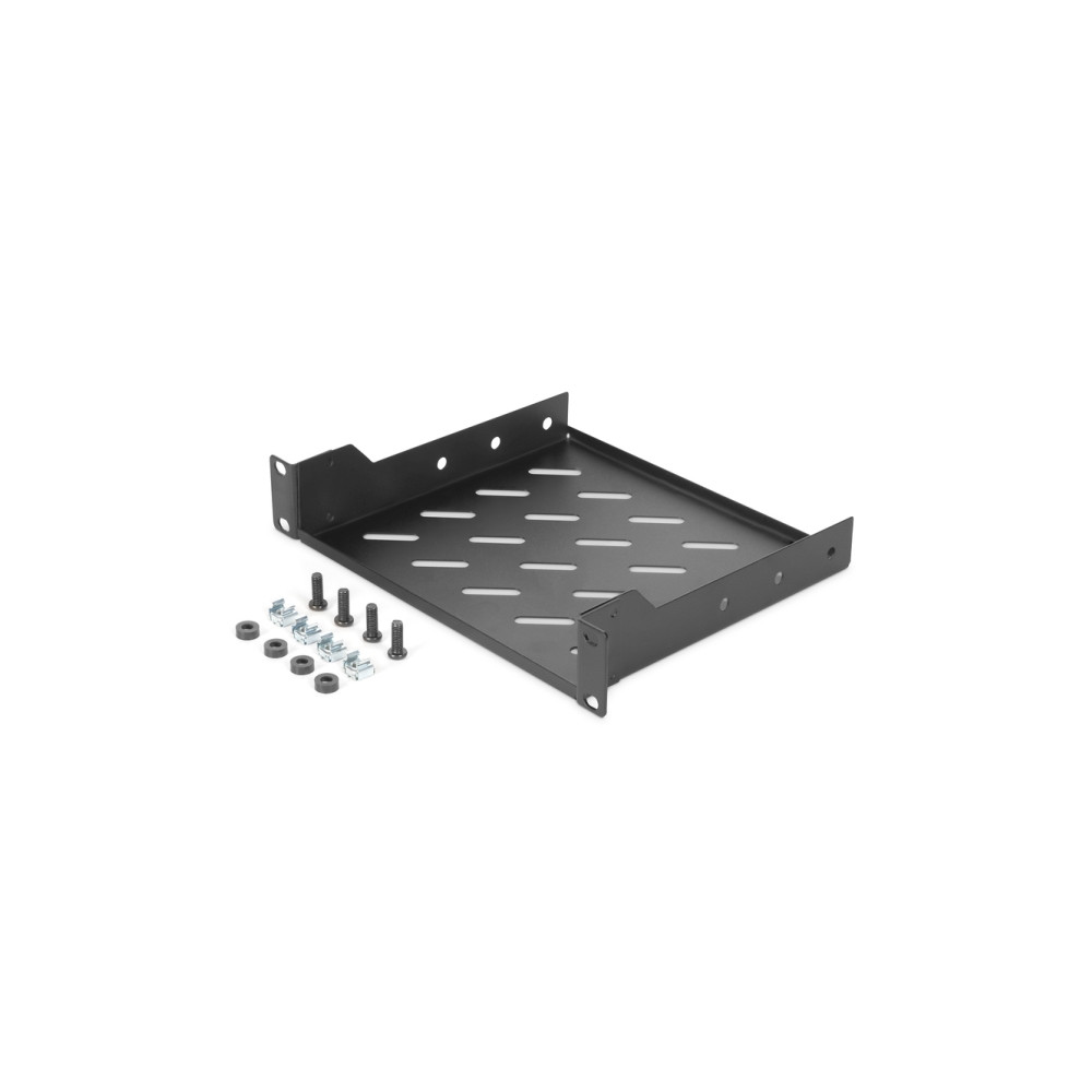 Produktbild för Digitus DN-10-TRAY-2-B - hylla för rack - 1U