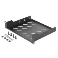 Produktbild för Digitus DN-10-TRAY-2-B - hylla för rack - 1U