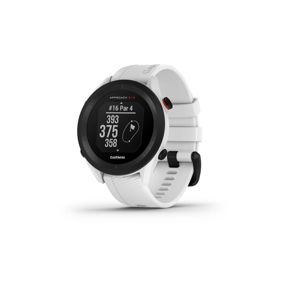 Produktbild för Garmin Approach S12 - vit - sportklocka med rem - 125 MB