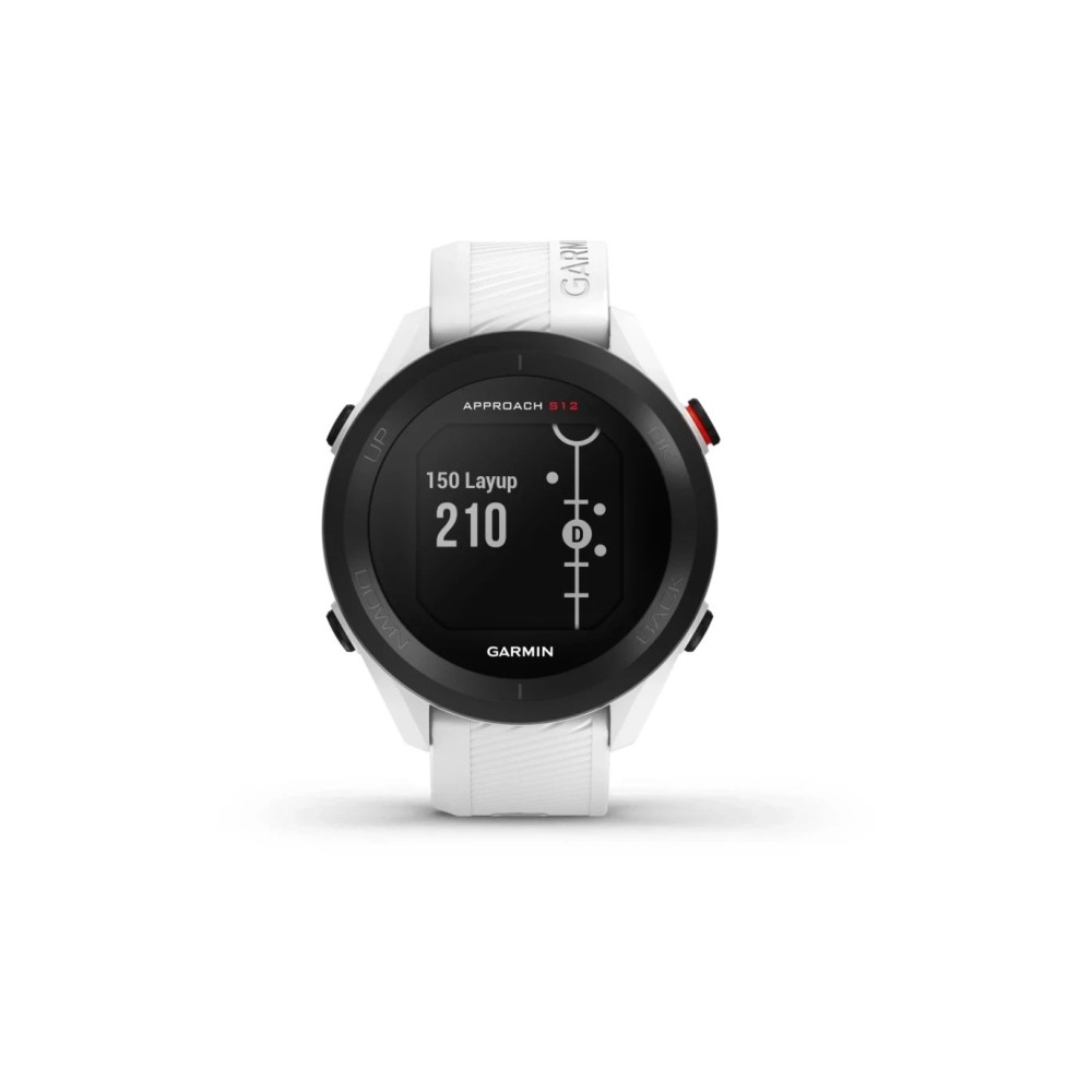 Produktbild för Garmin Approach S12 - vit - sportklocka med rem - 125 MB