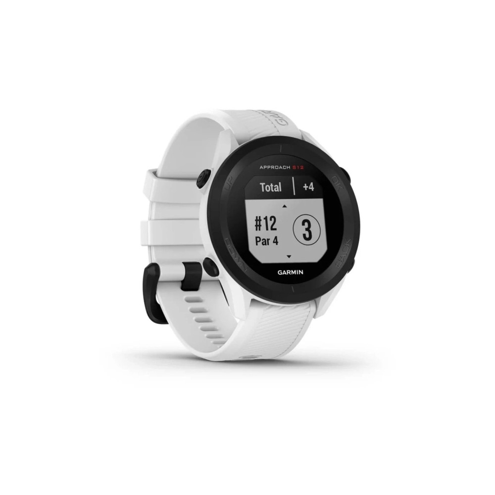 Produktbild för Garmin Approach S12 - vit - sportklocka med rem - 125 MB