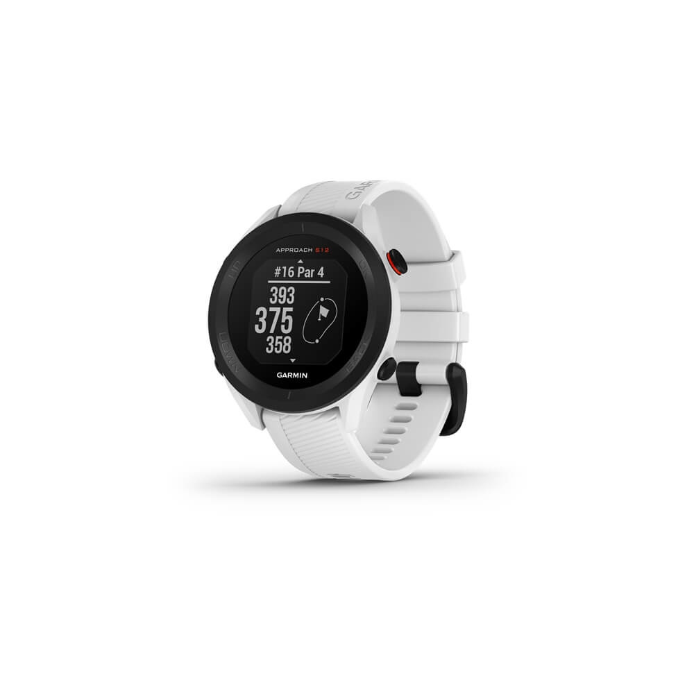 Produktbild för Garmin Approach S12 - vit - sportklocka med rem - 125 MB