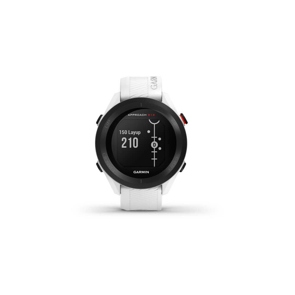 Produktbild för Garmin Approach S12 - vit - sportklocka med rem - 125 MB
