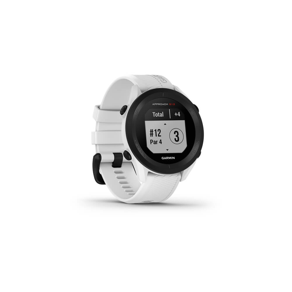 Produktbild för Garmin Approach S12 - vit - sportklocka med rem - 125 MB