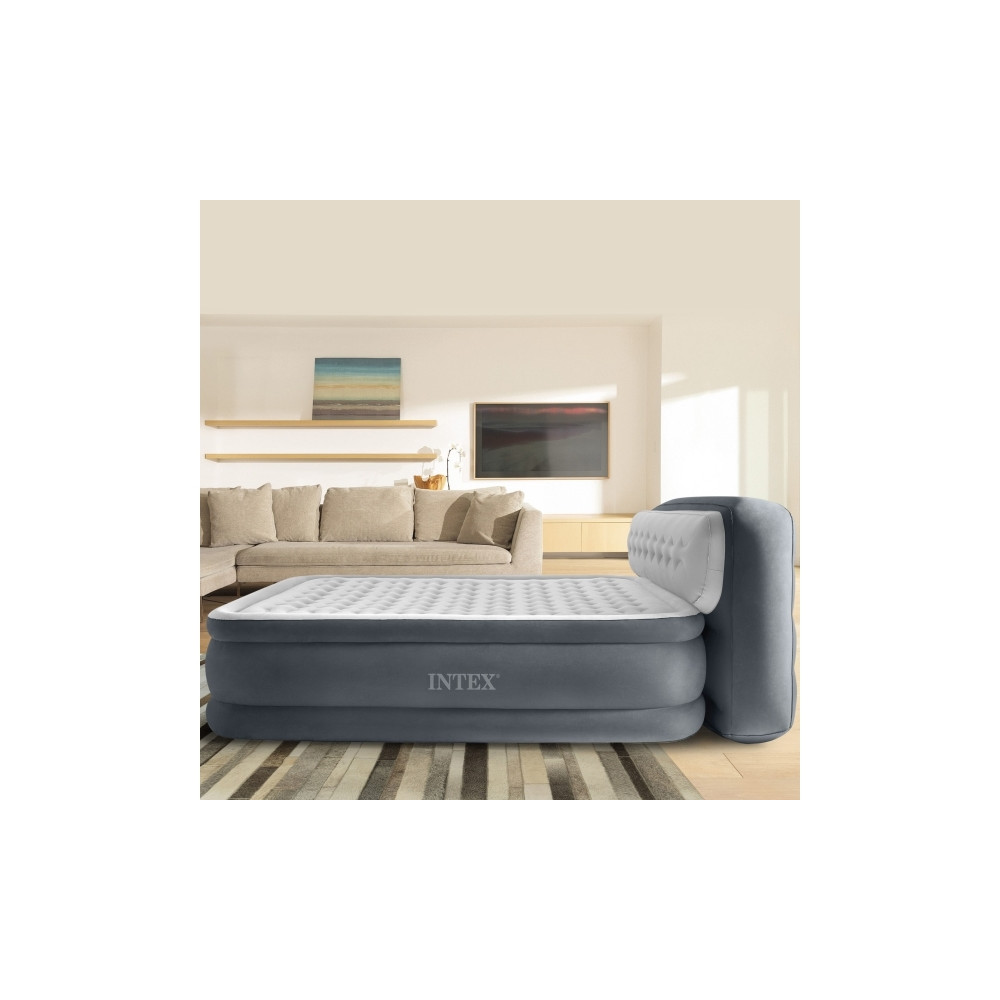Produktbild för Intex DuraBeam Ultra Plush Headboard, Dubbelmadrass, Rektang...