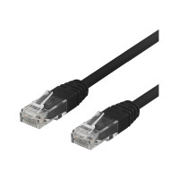 Produktbild för DELTACO TP-603S - patch-kabel - 30 cm - svart