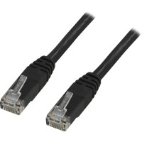 Produktbild för DELTACO TP-603S - patch-kabel - 30 cm - svart