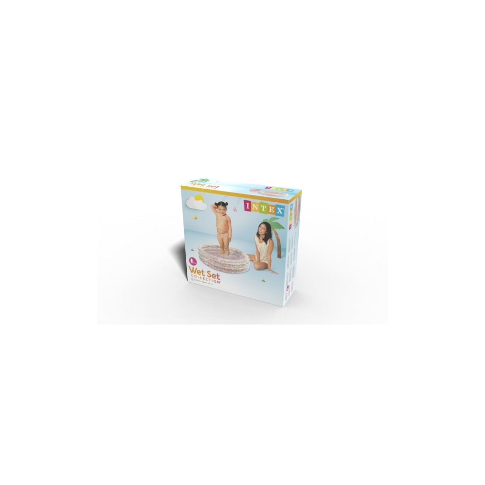 Produktbild för Uppblåsbar pool, plaskdamm för barn FLOWERS 86x25 cm INTEX 5...