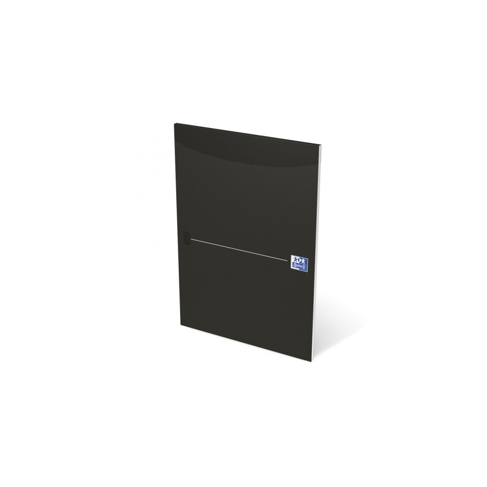 Produktbild för Notesblok OXFORD Office Essentials, sort, toplimet A4, linje...