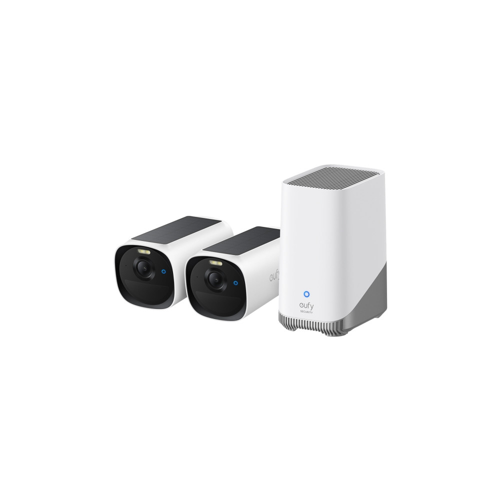Produktbild för Eufy eufyCam E40 2-Cam Kit + HomeBase S380, IP-säkerhetskame...