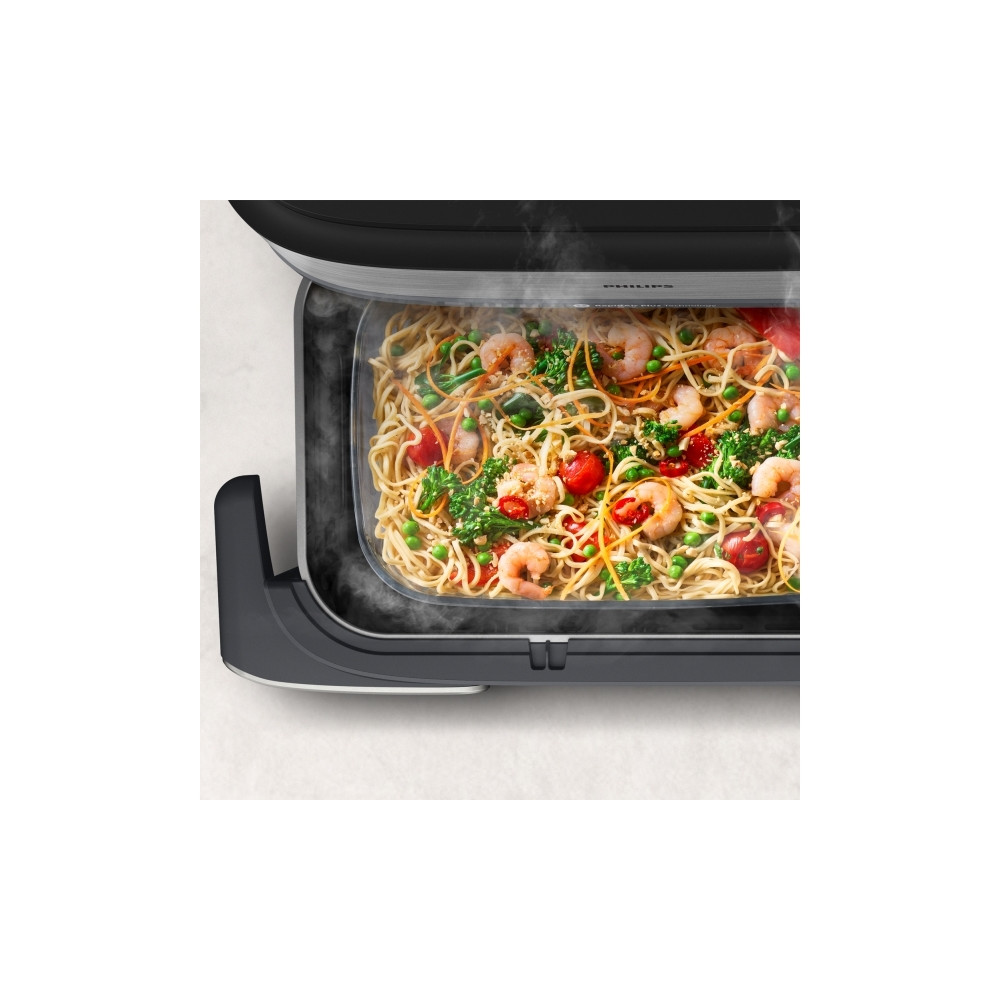 Produktbild för Philips 5000 Series NA565 - dubbel luftfritös - silver/svart