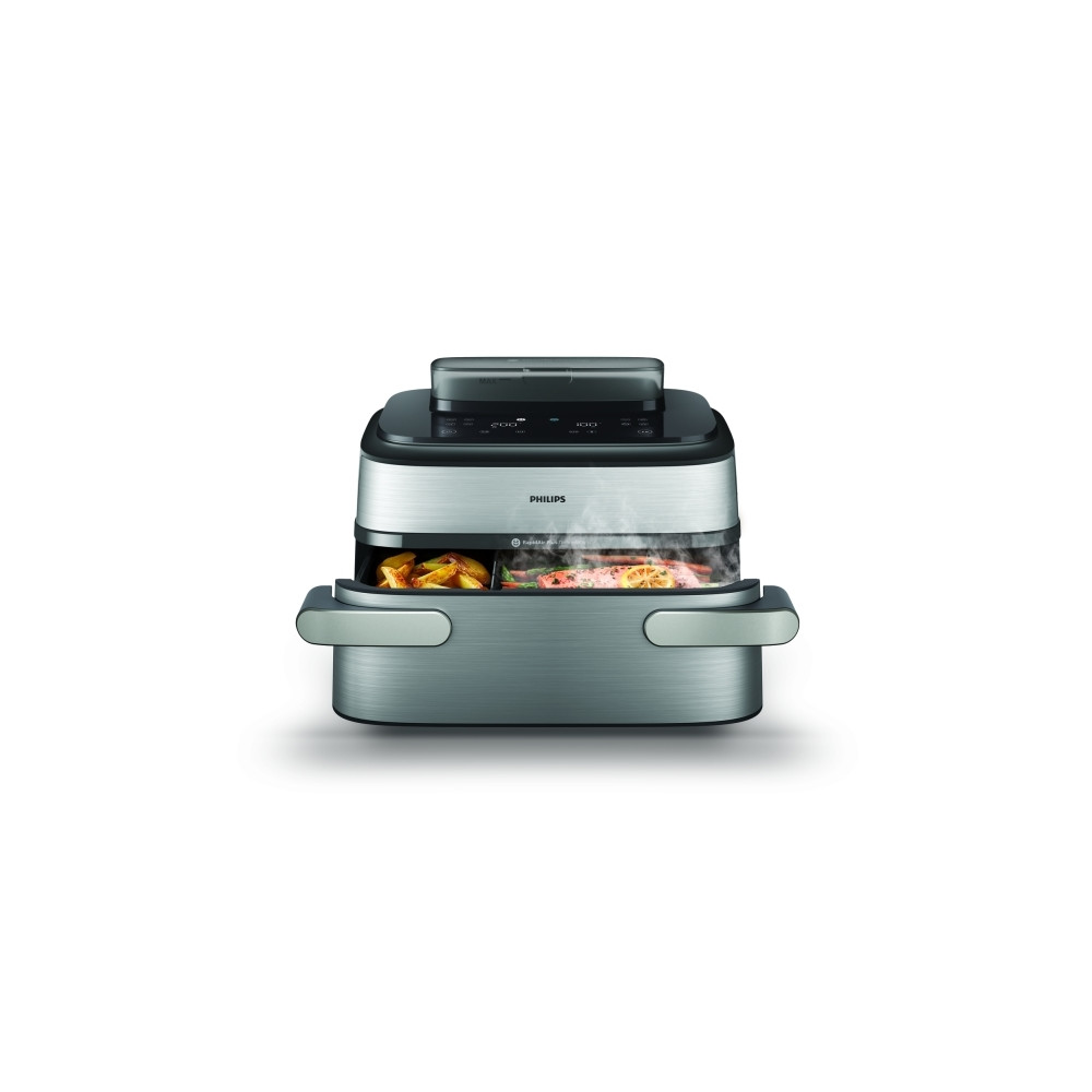 Produktbild för Philips 5000 Series NA565 - dubbel luftfritös - silver/svart