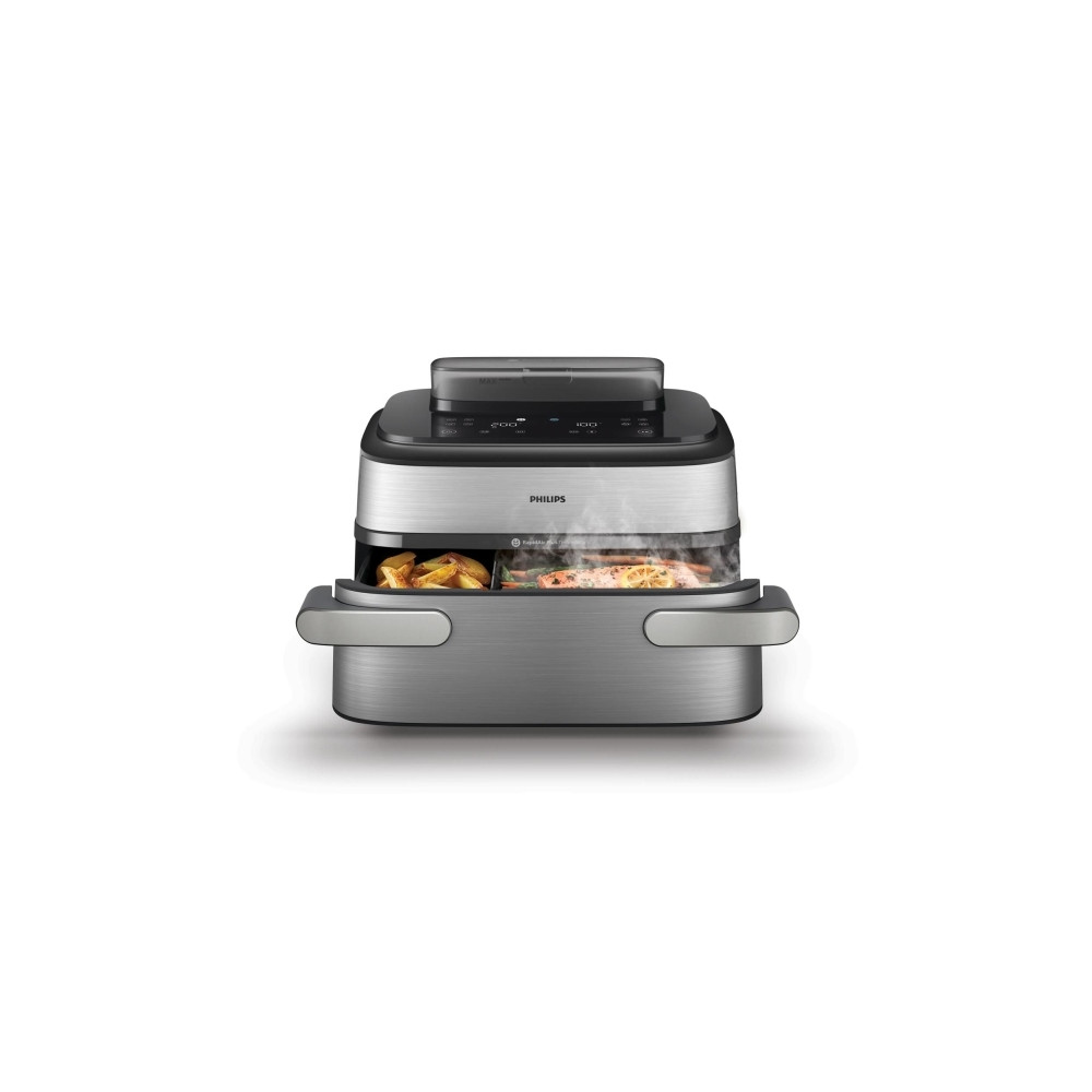 Produktbild för Philips 5000 Series NA565 - dubbel luftfritös - silver/svart