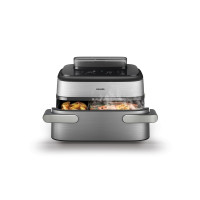 Produktbild för Philips 5000 Series NA565 - dubbel luftfritös - silver/svart