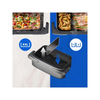 Produktbild för Philips 5000 Series NA565 - dubbel luftfritös - silver/svart