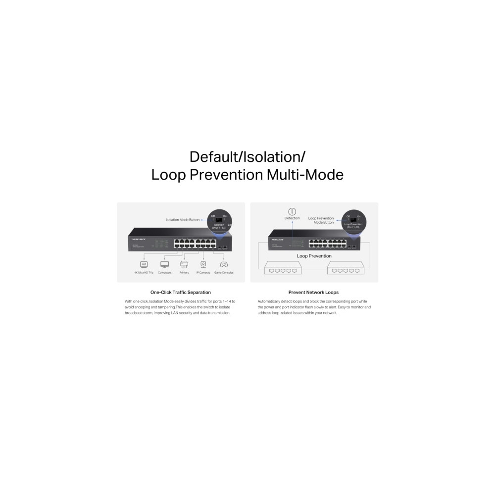 Produktbild för Mercusys MS116GS V1 - switch - 16 portar - rackmonterbar