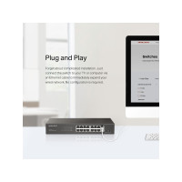 Produktbild för Mercusys MS116GS V1 - switch - 16 portar - rackmonterbar