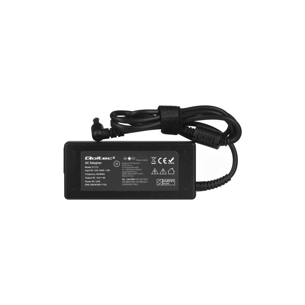 Produktbild för Qoltec - strömadapter - 42 watt
