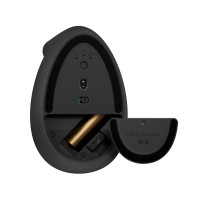 Produktbild för Logitech Lift for Business - vertikal mus - Bluetooth, 2.4 GHz - grafit