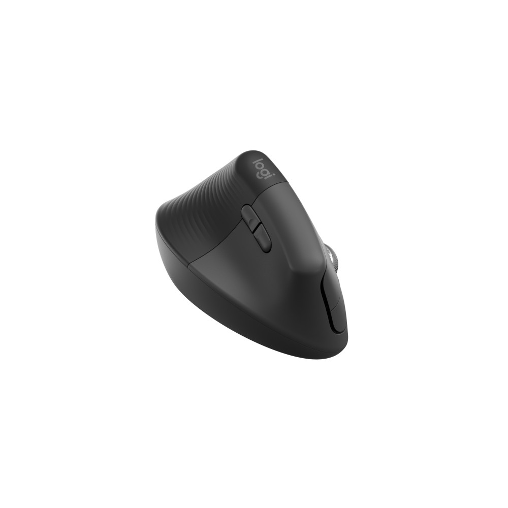 Produktbild för Logitech Lift for Business - vertikal mus - Bluetooth, 2.4 GHz - grafit