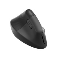 Produktbild för Logitech Lift for Business - vertikal mus - Bluetooth, 2.4 GHz - grafit