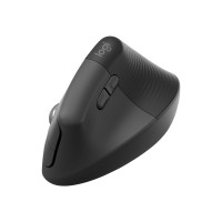 Produktbild för Logitech Lift for Business - vertikal mus - Bluetooth, 2.4 GHz - grafit