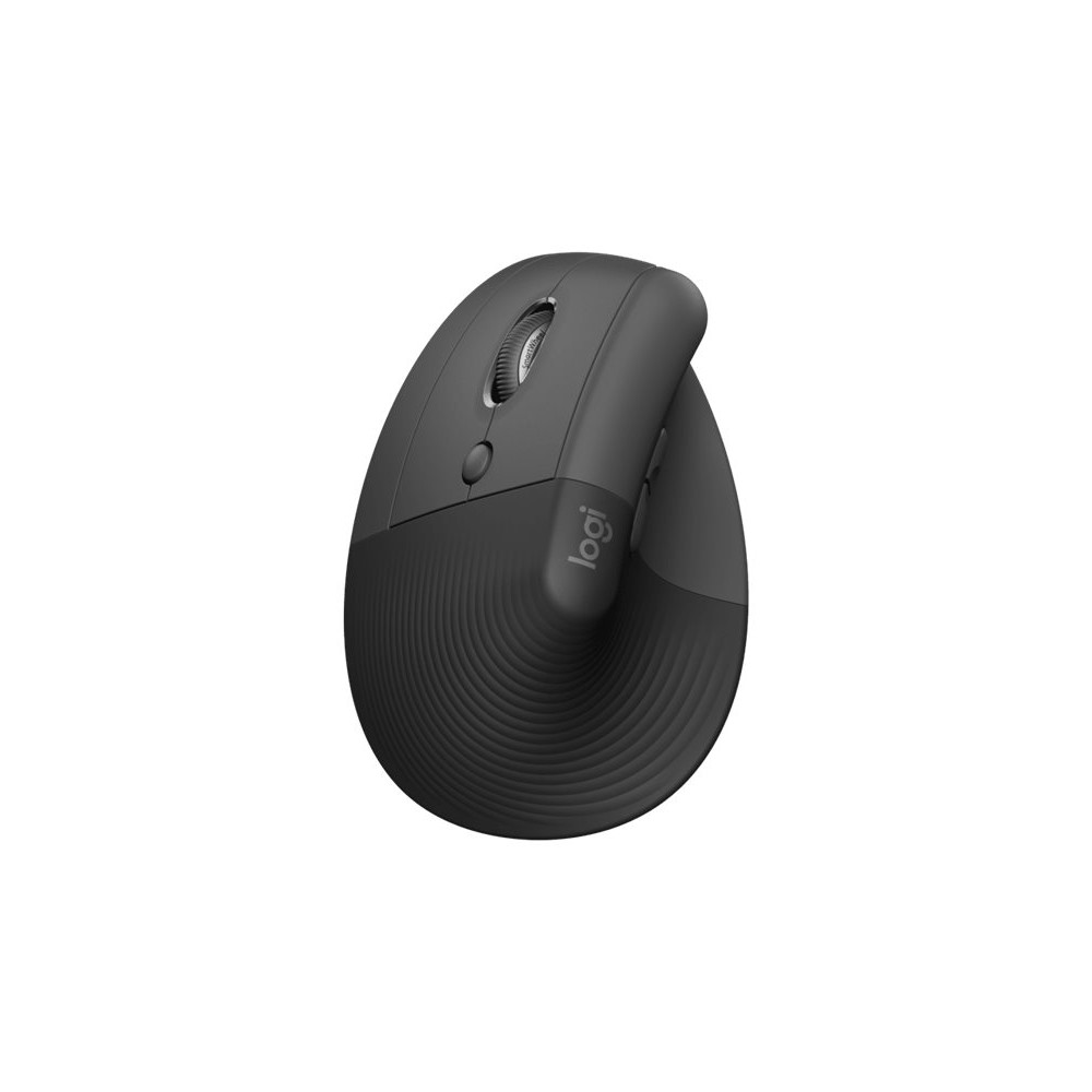Produktbild för Logitech Lift for Business - vertikal mus - Bluetooth, 2.4 GHz - grafit