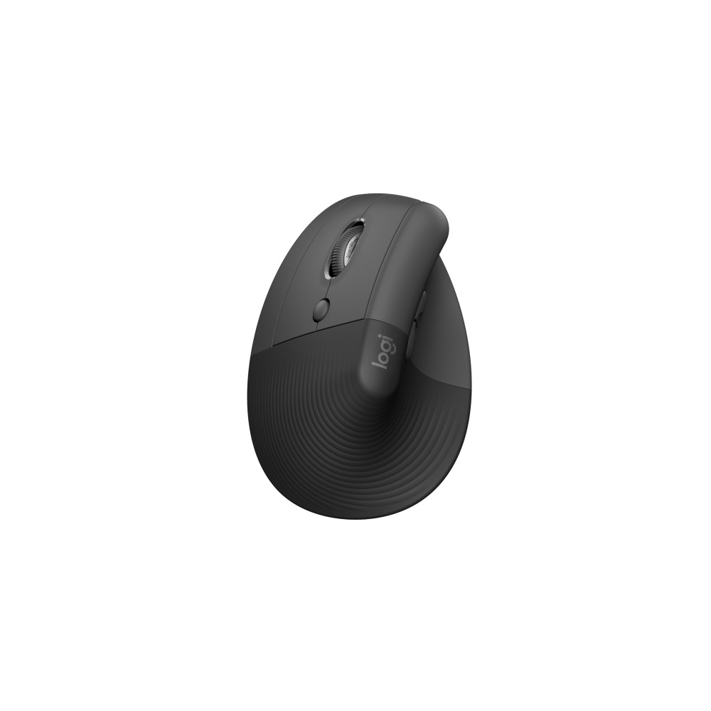 Produktbild för Logitech Lift for Business - vertikal mus - Bluetooth, 2.4 GHz - grafit