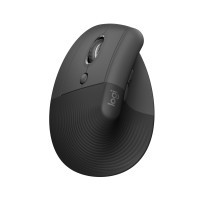 Produktbild för Logitech Lift for Business - vertikal mus - Bluetooth, 2.4 GHz - grafit