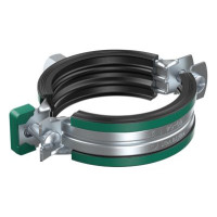 Produktbild för Walraven KSB2 rörböj, 125-130 mm, elförzinkad, 2-skruvar rör...