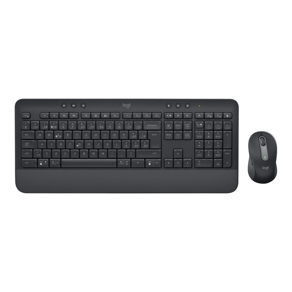 Produktbild för Logitech Signature MK650 Combo for Business - sats med tangentbord och mus - QWERTY - tjeckisk/slovakisk - grafit Inmatningsenhet
