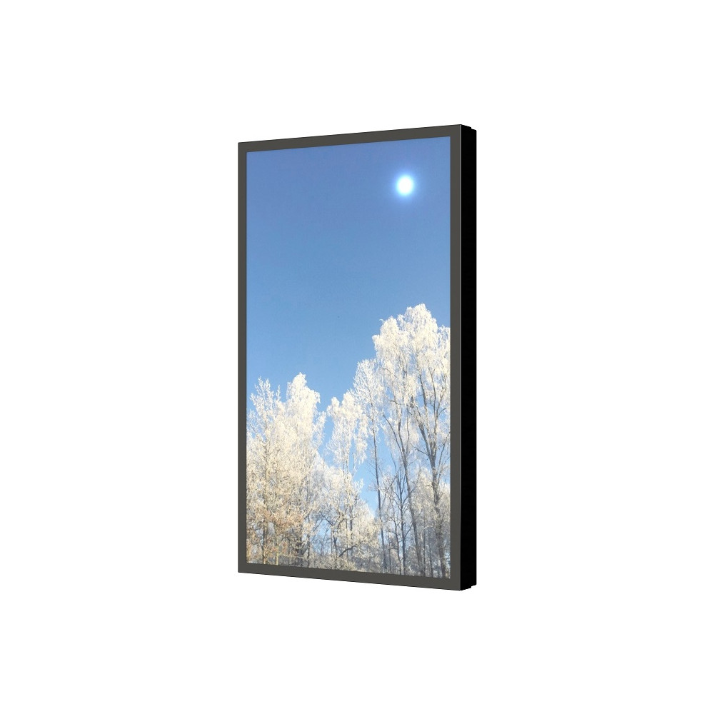 Produktbild för HI-ND EASY monteringssats - liggande - för LCD-display - svart, RAL 9005