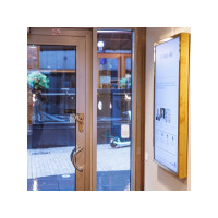 Produktbild för HI-ND EASY monteringssats - liggande - för LCD-display - svart, RAL 9005
