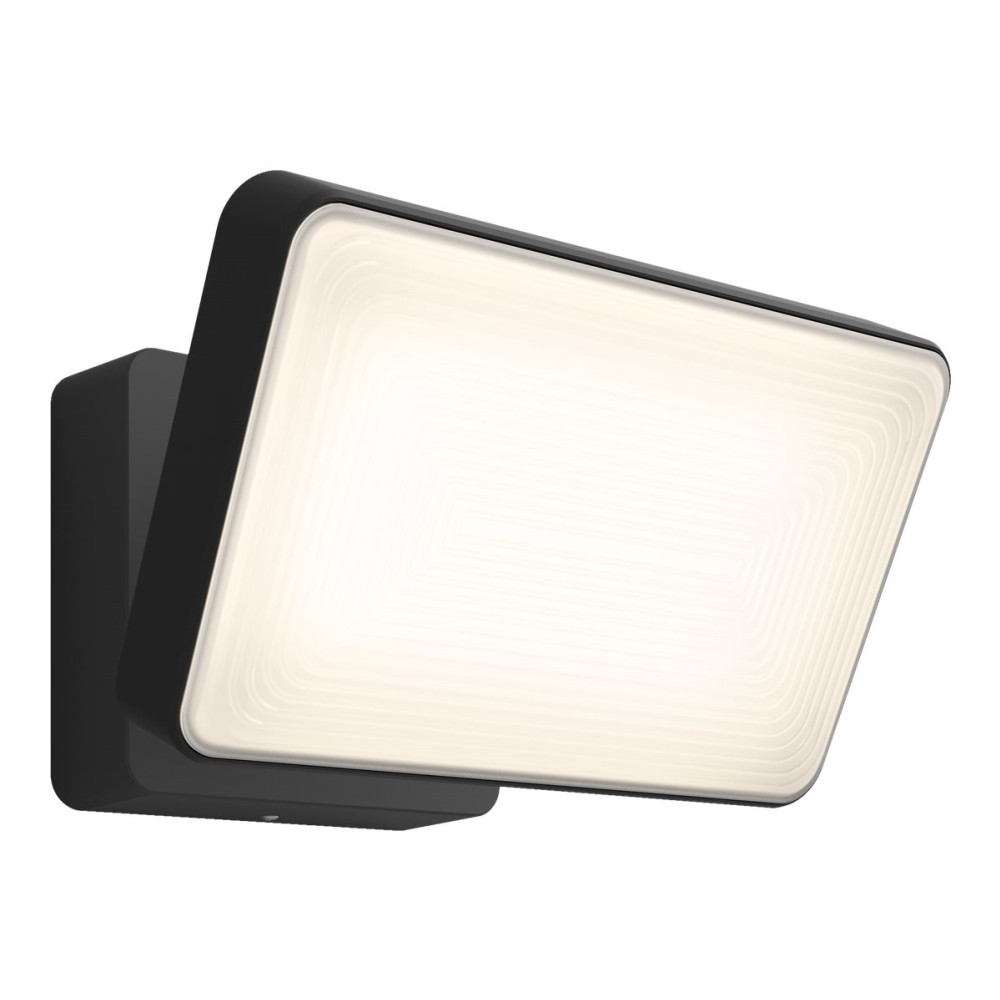 Produktbild för Philips Hue White Welcome - vägglampa - LED x 2 - 20.5 W - varmt vitt ljus - 2700 K - svart