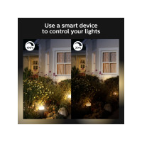 Produktbild för Philips Hue White Welcome - vägglampa - LED x 2 - 20.5 W - varmt vitt ljus - 2700 K - svart