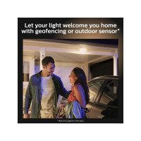 Produktbild för Philips Hue White Welcome - vägglampa - LED x 2 - 20.5 W - varmt vitt ljus - 2700 K - svart