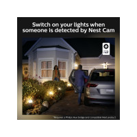Produktbild för Philips Hue White Welcome - vägglampa - LED x 2 - 20.5 W - varmt vitt ljus - 2700 K - svart