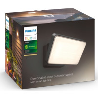 Produktbild för Philips Hue White Welcome - vägglampa - LED x 2 - 20.5 W - varmt vitt ljus - 2700 K - svart