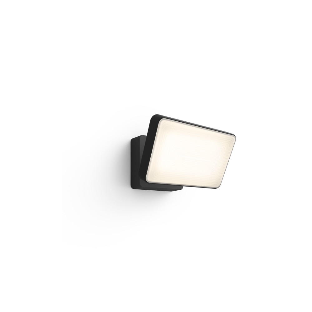 Produktbild för Philips Hue White Welcome - vägglampa - LED x 2 - 20.5 W - varmt vitt ljus - 2700 K - svart