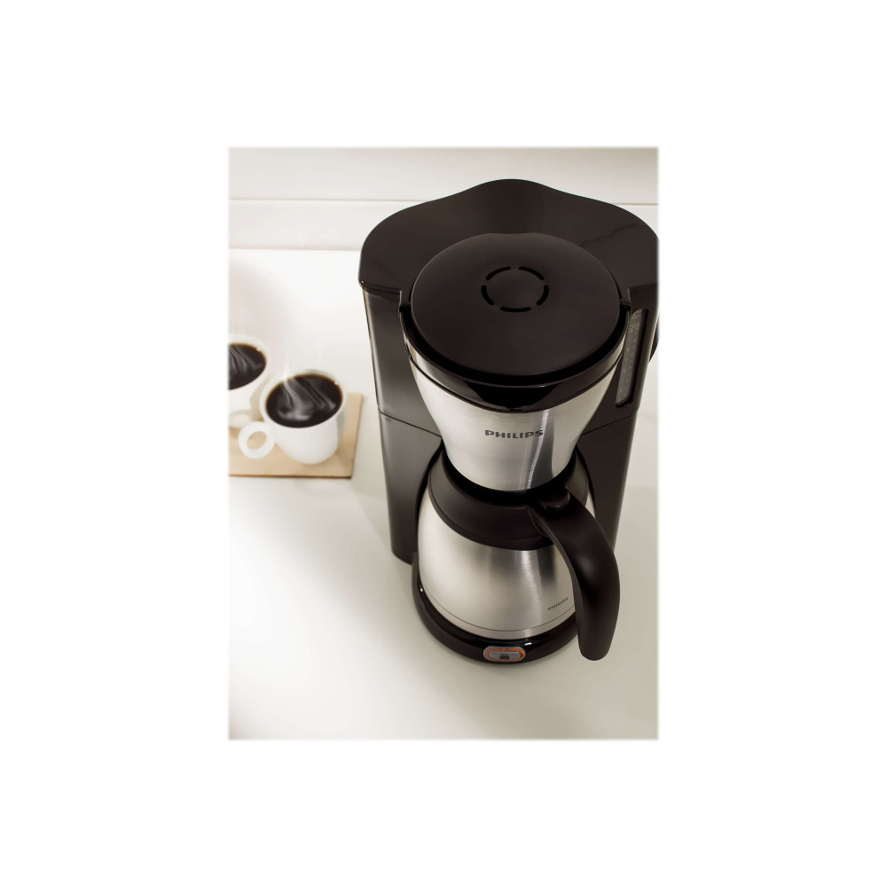 Produktbild för Philips Café Gaia HD7546 - kaffemaskin - metall/svart